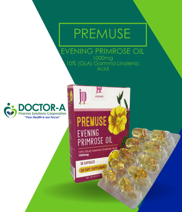 Premuse Evening Primrose Oil 1000mg